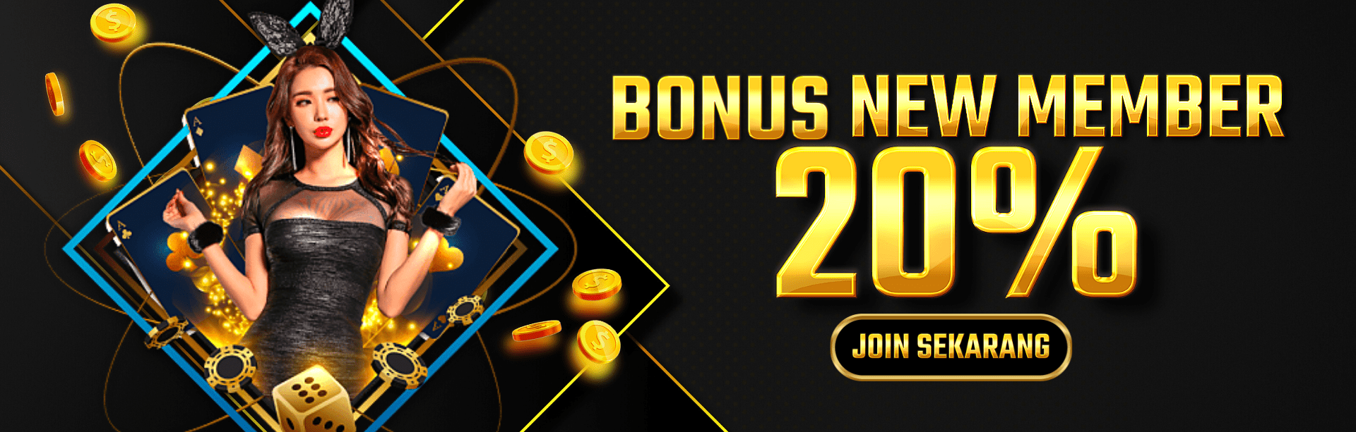 BONUS NEW MEMBER 20% SLOT GAMES