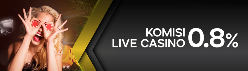 KOMISI LIVE CASINO 0.8%